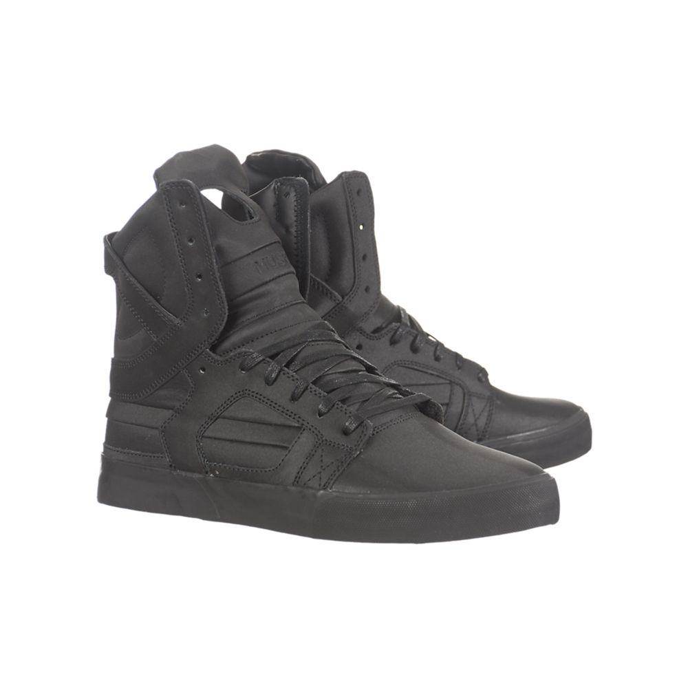 Baskets Montantes Supra SkyTop II Noir Black/Satin Homme | JDP-96637748